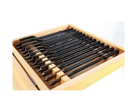 Набор сверл перьевых (13 шт, 6-25 мм) по дереву D.BOR 180613306D – изображение 2