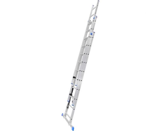 Алюминиевая трехсекционная лестница Евродизайн 10 ступеней LS310 – изображение 2