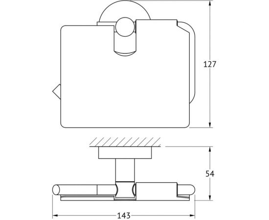 Держатель туалетной бумаги с крышкой Artwelle хром HAR 048 – изображение 2