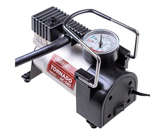 Компрессор SKYWAY ТОРНАДО АС-580 СТАНДАРТ металлический, 30 л/мин, в прикуриватель S02001023 – изображение 2