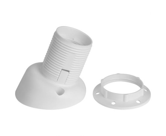 Патрон ПАН ЭЛЕКТРИК E27 настенный резьбовой белый 24537 7 – изображение 2