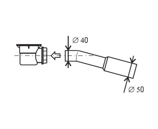 Редуктор сифона Ravak 40/50мм, X01304 00000018472 – изображение 2