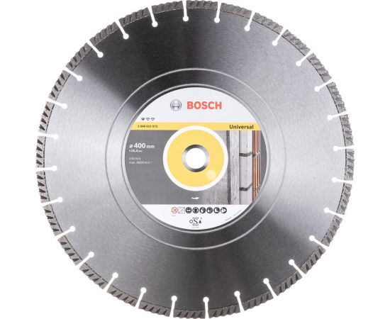Диск алмазный Universal (400х25.4 мм) Bosch 2608615073 – изображение 3