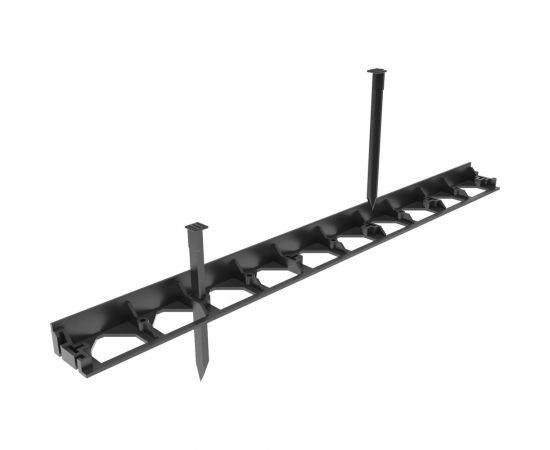 Бордюр садовый Gidrolica пластиковый черный L1000 7310 – изображение 3