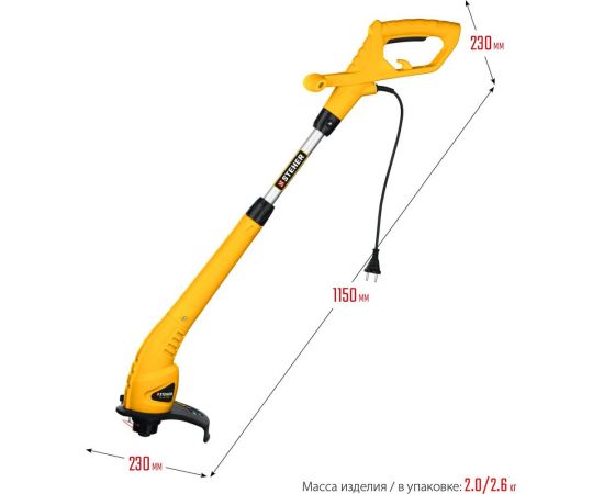 Сетевой триммер STEHER 400 Вт TEL-25-400 – изображение 3