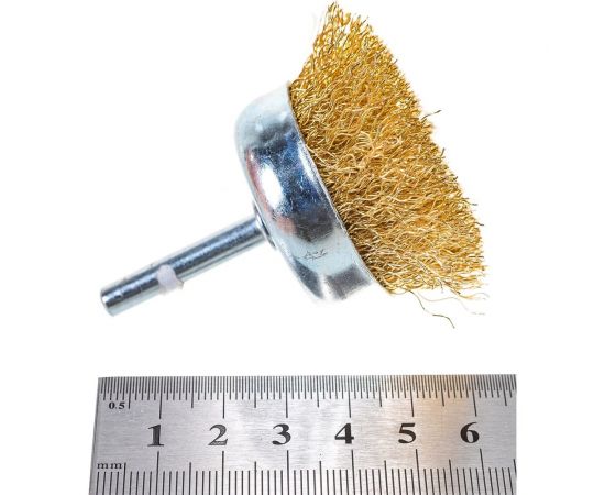 Щетка-крацовка со шпилькой для дрели,чашка 50 мм РемоКолор 45-2-405 – изображение 3