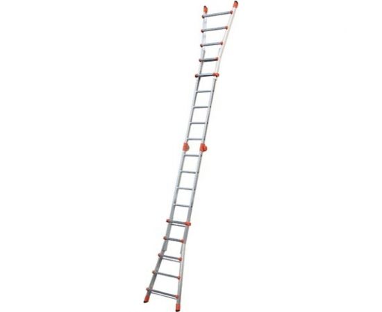 Шарнирная телескопическая лестница-стремянка Gierre PEPPina Mini, 4х3 перекладины AL010 – изображение 4