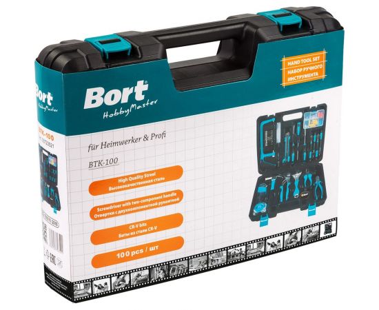 Набор ручного инструмента BORT BTK-100 93723521 – изображение 5