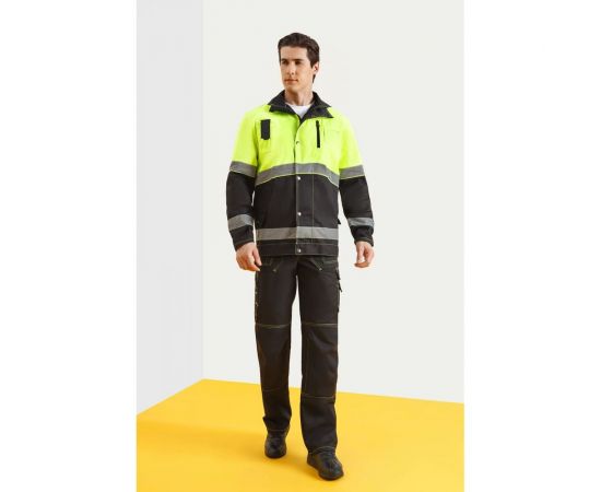 Костюм СОЮЗСПЕЦОДЕЖДА Премиум черный/лимонный, р. 52-54, рост 170-176 2000000065656 – изображение 8