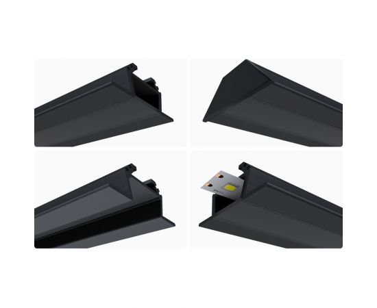 Накладной алюминиевый угловой профиль APEYRON для светодиодной ленты, анодированный, черный 08-07-Ч – изображение 8