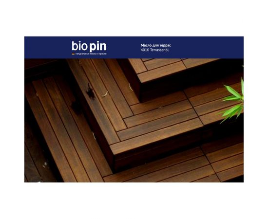 Масло для террас BIO PIN 4010 Terrassenol в цвете МАЙЯ 0,75 л 40101C103 – изображение 9