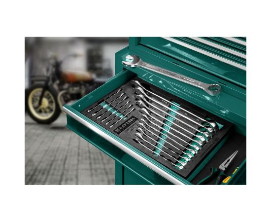 Набор комбинированных гаечных ключей Kraftool 18 шт 6 - 32 мм 27079-H18_z01 – изображение 9