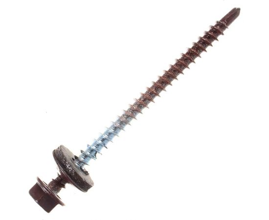 Кровельный саморез ГОСКРЕП 4.8х70 RAL 8017 коричневый шоколад, 30 шт., пл.конт 280 мл 2-0017890 