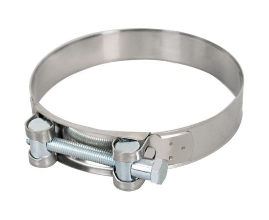 Силовой хомут из нержавеющей стали KRAFT W2, 104-112 мм, уп. 5 шт. KT 880533 