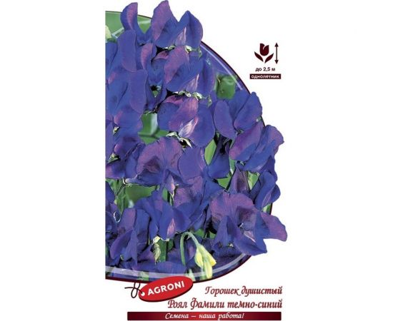 Семена Агрони Душистый горошек РОЯЛ ФЭМЕЛИ ТЕМНО-СИНИЙ 7958 
