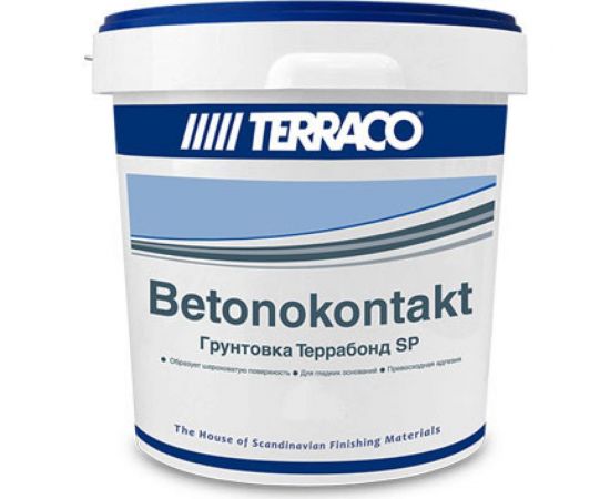 Грунтовка TERRACO ТЕРРАБОНД SP для бетона, белый 5кг 681235 