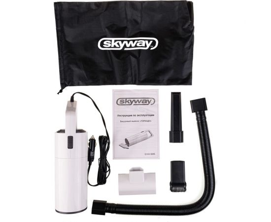 Пылесос SKYWAY ТОРНАДО 4000 Па, 60 Вт, 12 В, 4 насадки, в сумке S10801005 