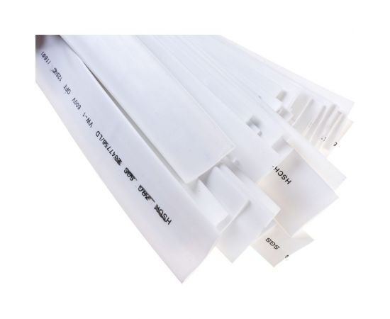 Трубка ТУТ АБК-СИЛА диаметр-16/8 мм белая нарезка по 1м 50м/упаковка 3300907 