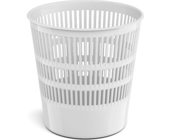 Сетчатая пластиковая корзина для бумаг ErichKrause Classic 12 л, белый 55940 