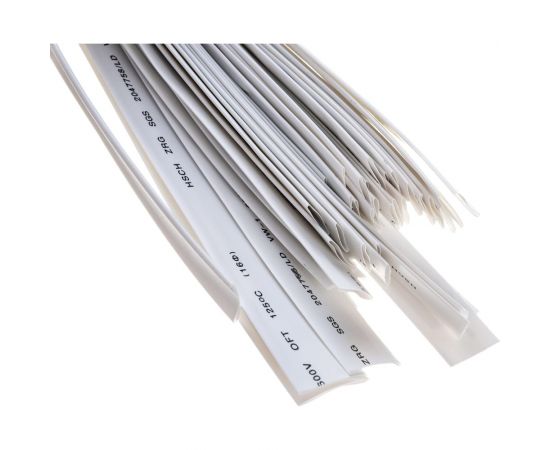 Трубка ТУТ АБК-СИЛА диаметр-16/8 мм белая нарезка по 1м 50м/упаковка 3300907 – изображение 2