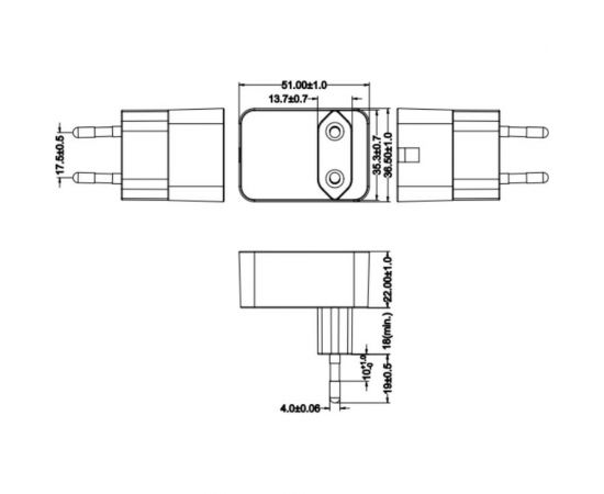 Угловой адаптер/блок питания ROBITON ID6-500S 15693 – изображение 3