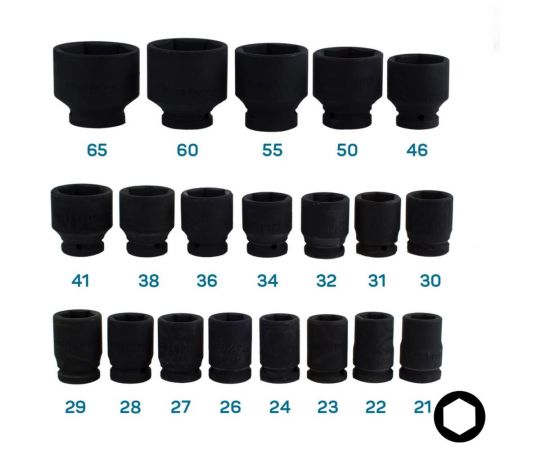 Набор торцевых головок FROSP 3/4" 26B 1799 – изображение 3