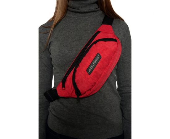 Поясная сумка SOLARIS Красная S5410 – изображение 3