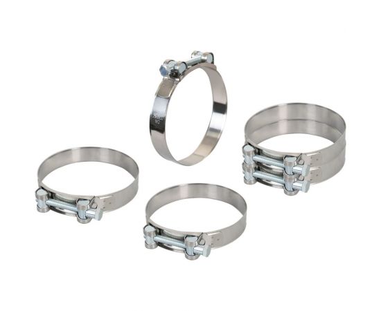 Силовой хомут из нержавеющей стали KRAFT W2, 104-112 мм, уп. 5 шт. KT 880533 – изображение 3