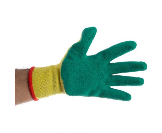 Трикотажные перчатки Fort 7032 W, рифленый латекс, 501183145 – изображение 3