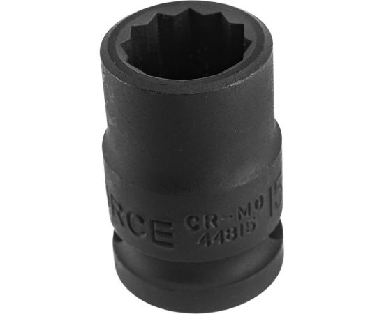Головка короткая ударная 12-гранная (15 мм; 1/2DR) FORCE 44815 – изображение 4