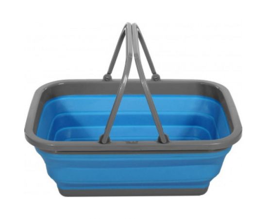 Пластиковая складная корзина с 2 ручками BRADEX 9л, синяя TD 0536 – изображение 4