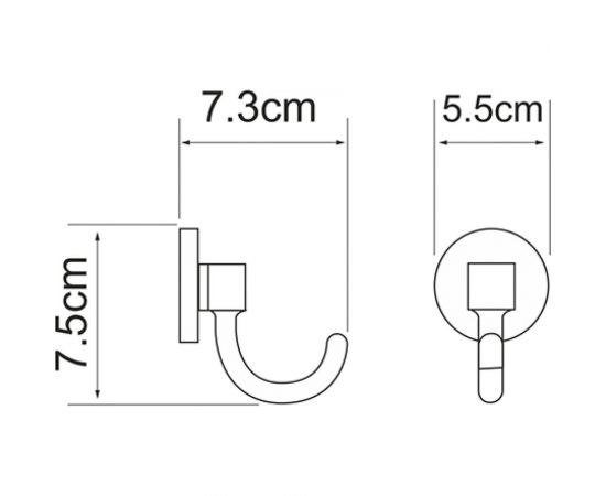 Крючок WasserKRAFT Rhein K-6223 – изображение 4
