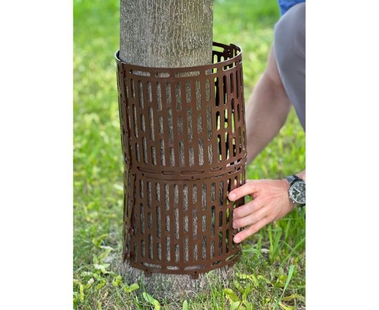 Защита стволов деревьев ГеоПластБорд 34.5x20.5, 4 шт., коричневая 00096К – изображение 5