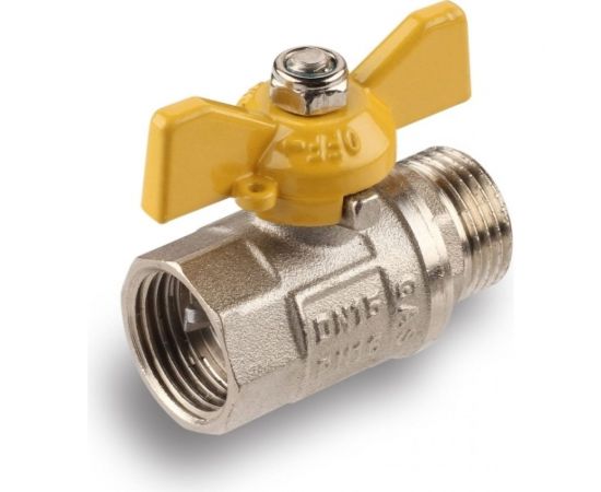 Шарово�� кран для газа AQUALINK 1/2 вн-нар бабочка 7109 – изображение 5