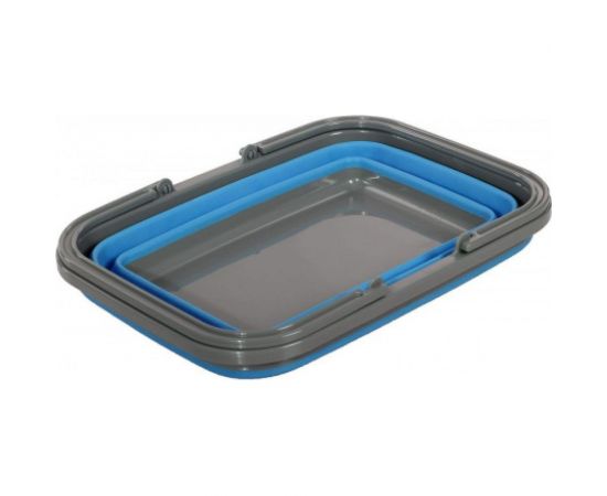 Пластиковая складная корзина с 2 ручками BRADEX 9л, синяя TD 0536 – изображение 5