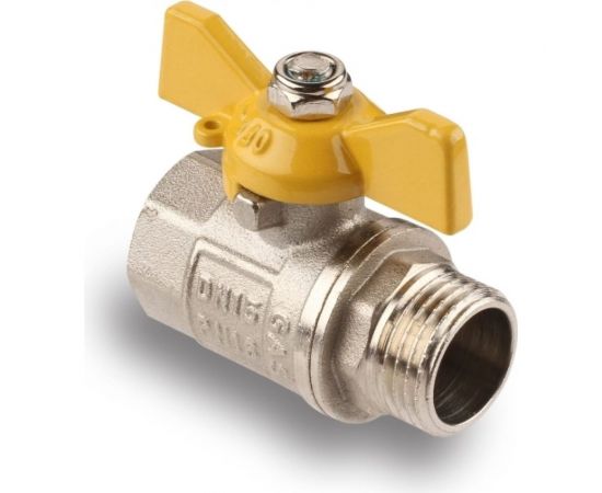 Шарово�� кран для газа AQUALINK 1/2 вн-нар бабочка 7109 – изображение 6