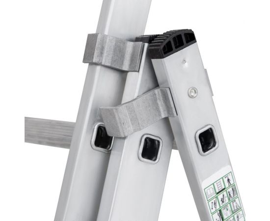 Трехсекционная лестница Новая Высота 3х10 ступеней 1230310 – изображение 7