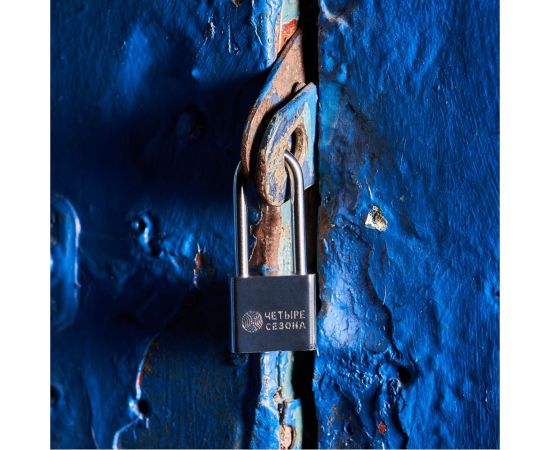 Навесной замок ЧЕТЫРЕ СЕЗОНА серия Сталь, 30 мм, длинная дужка 79-0043 – изображение 8