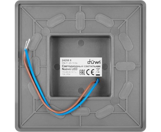 Светодиодный архитектурный светильник duwi, Nuovo LED 7W, 3000K, IP54, серый, пластик 24288 8 – изображение 8