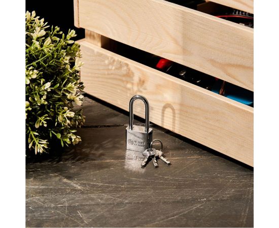 Навесной замок ЧЕТЫРЕ СЕЗОНА серия Сталь, 30 мм, длинная дужка 79-0043 – изображение 9