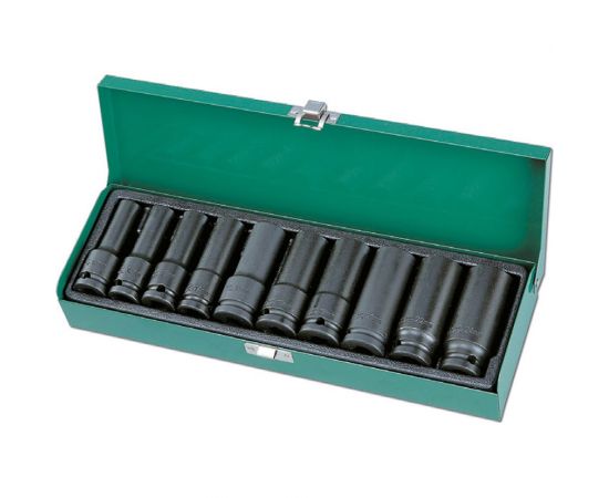 Набор ударных головок удлиненных (10 шт; 1/2"") HONITON ISK40010ML 