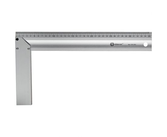Столярный алюминиевый угольник 350 мм КОБАЛЬТ 910-393 
