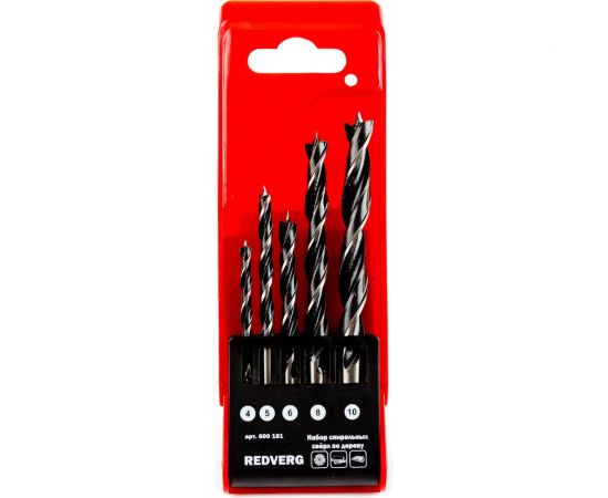 Набор сверл по дереву HCS, 5 шт. REDVERG 6621138 