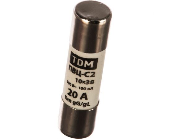Плавкая вставка TDM ПВЦ-С2 10х38 20А SQ0729-0009 