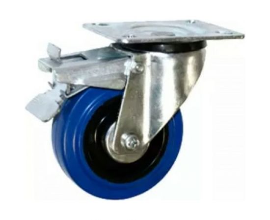Колесо поворотное с платформой и тормозом (80 мм; 90 кг) А5 1000246 