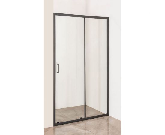 Душевое ограждение с раздвижной дверкой Orange E02-120tb черное 
