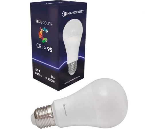 Светодиодная лампа Наносвет LH-GLS-100/E27/940, 11Вт, E27, 240 градусов, 1100Лм, 4000K, Ra95, L095 