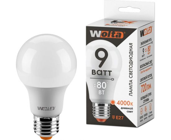 Лампа WOLTA LX A60 E27 9W 4000K 30S60BL9E27 