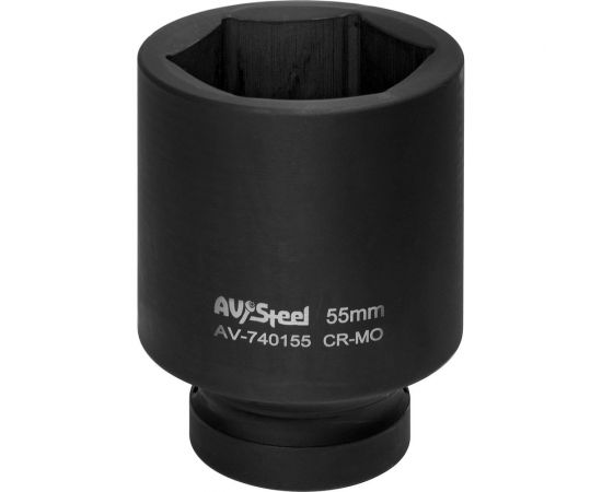Головка ударная шестигранная удлиненная (55 мм; 1""DR) AV Steel AV-740155 