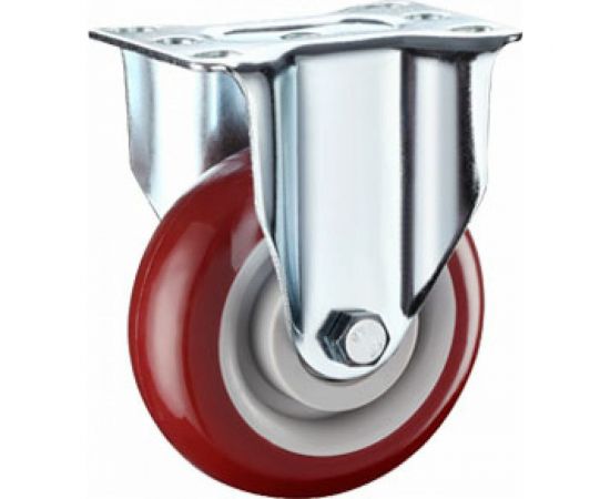 Колесо аппаратное полиуретановое неповоротное 310100F (100 мм; 130 кг) А5 1005794 